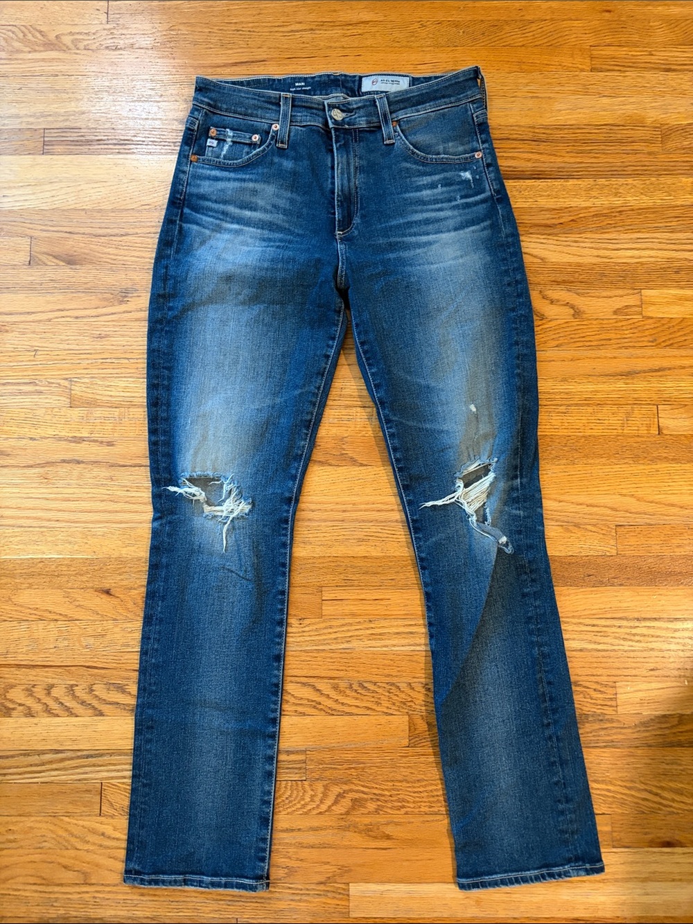 Women’s AG Adriano Goldschmied "Mari" Mid-Rise Slim Straight Jeans size 29R